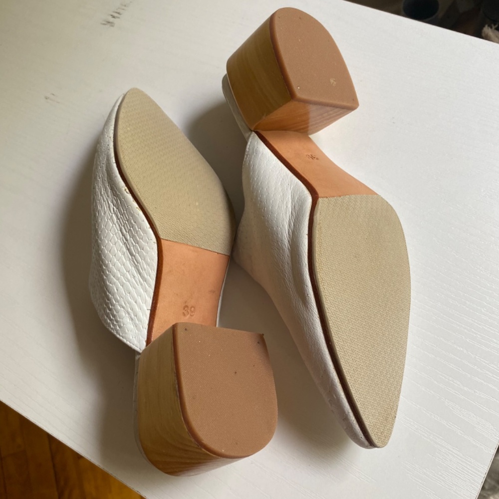 JAMES | SMITH James Smith WHITE PYTHON mules clogs - Picture 5 of 8